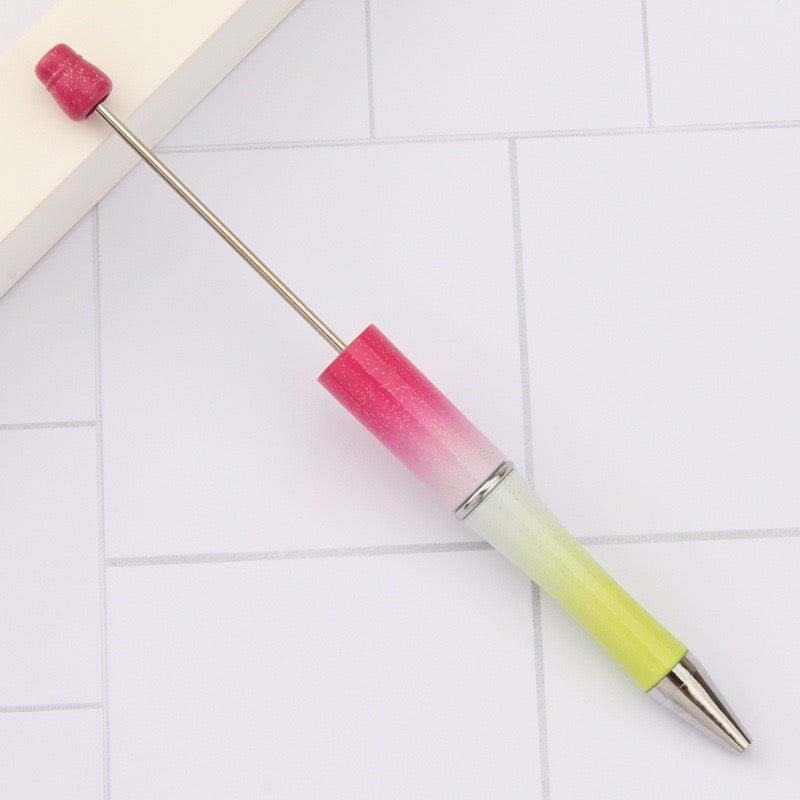 153A. Beadable DIY omber Gliter pen - Romo bead